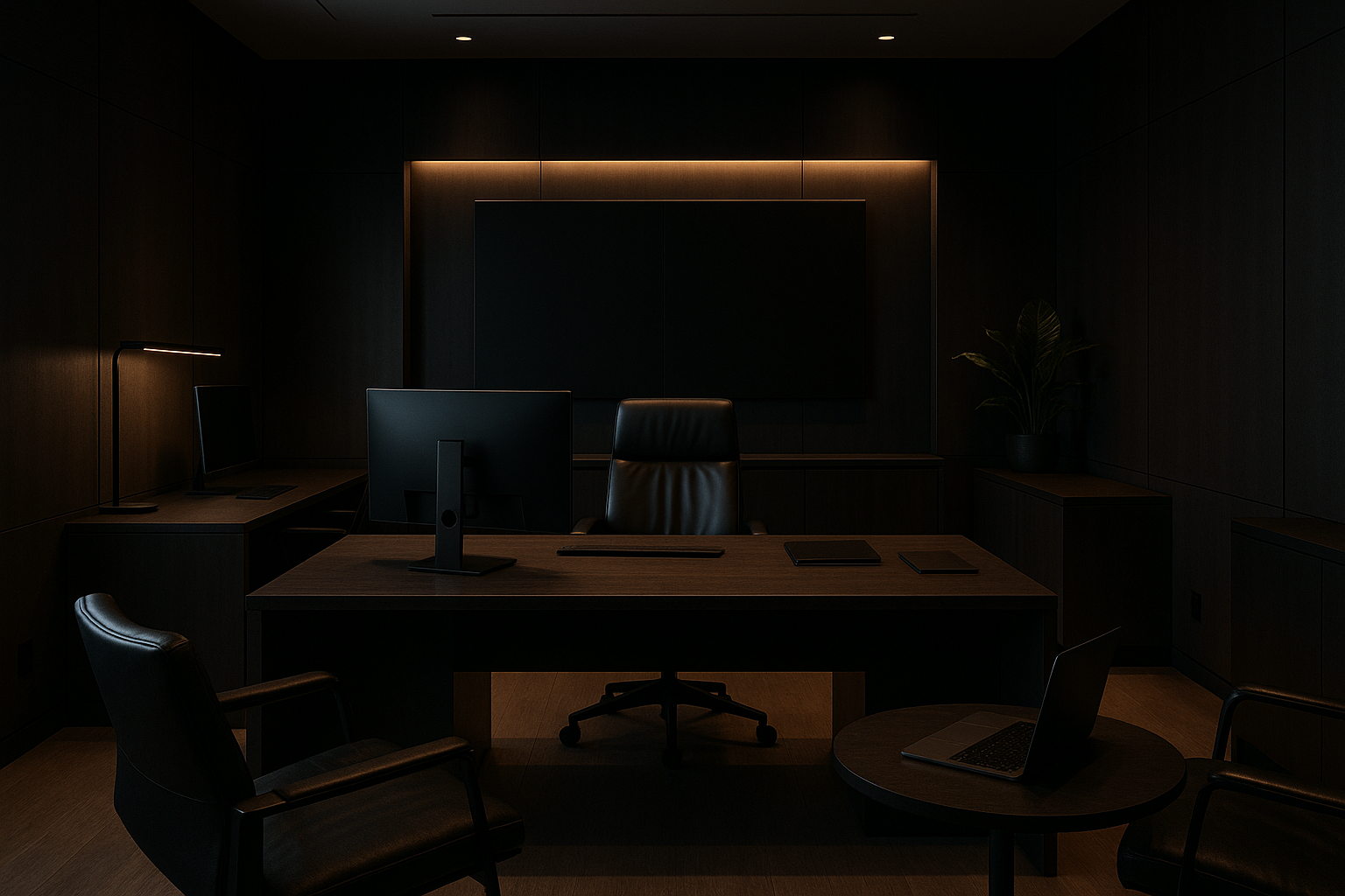 dark office modern background 